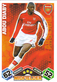 Abou Diaby Arsenal 2009/10 Topps Match Attax #8